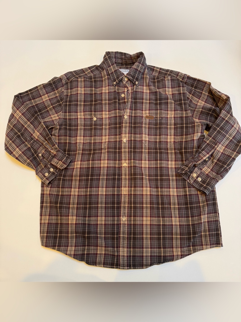 Carhartt Men's Plaid Button-Down Shirt